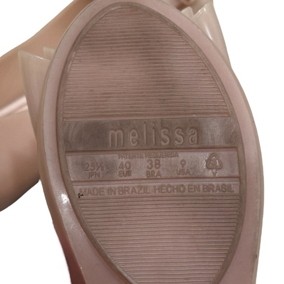Melissa Ultragirl Sweet XII Ballet Flat in Blush Women’s Size 9 Comfort Chic - Picture 10 of 10